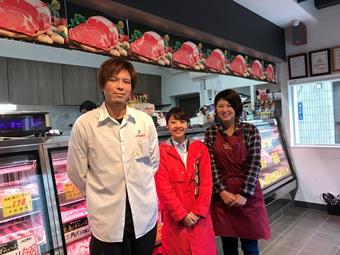 肉のマルシン濱塚店長（左）とonikuのcafe meat sukky堀川さん（右）の内容を表示