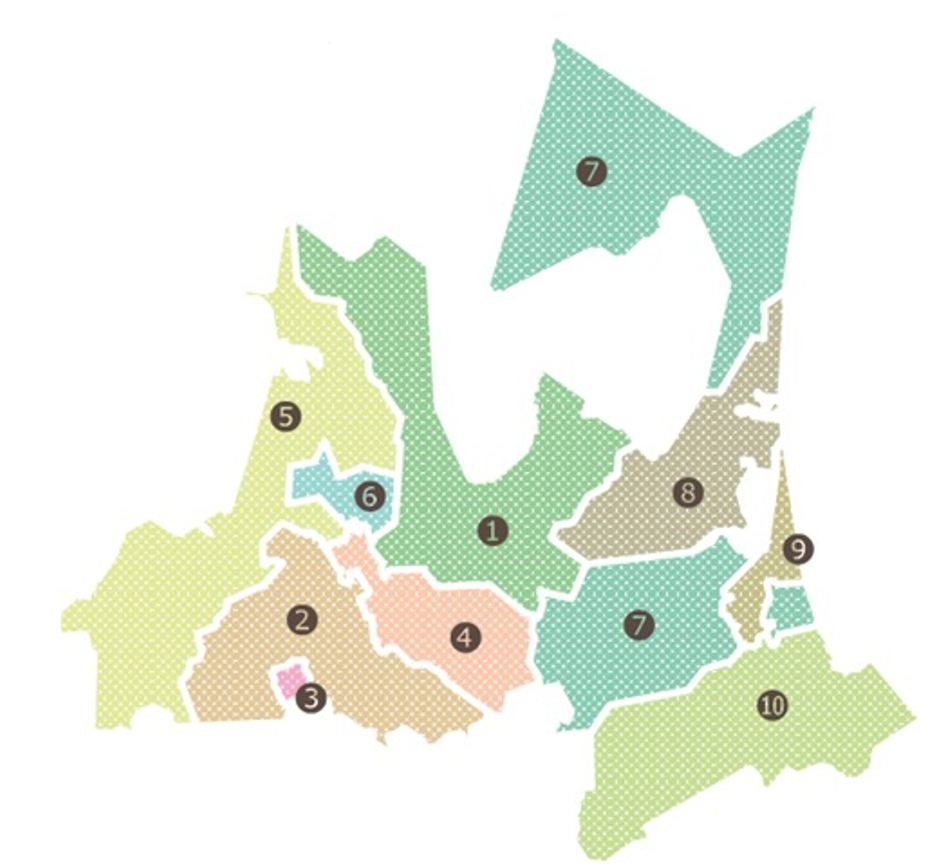青森県の地図