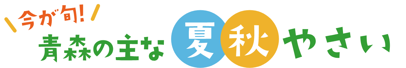 今が旬！青森の主な夏秋やさい