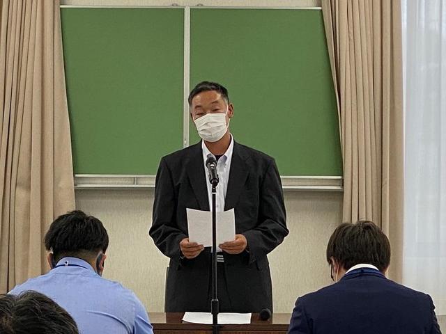 開会の挨拶をする千葉県農協Ａ．Ｔ．Ａ協議会　地引秀太会長の内容を表示