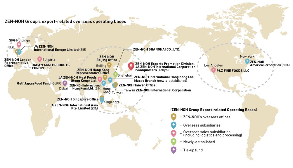 ZEN-NOH's Overseas Presence