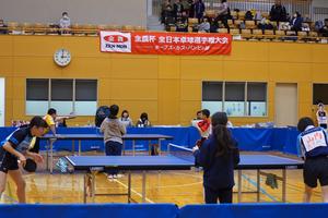 決勝戦　ホープス男子（奥）、ホープス女子（手前）の内容を表示