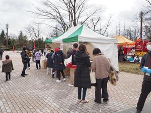 いつもながら大好評の全農ブースです。早々と予定数完了です。の内容を表示
