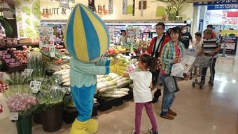 岐阜県のゆるキャラ「ミナモ」が販促物を配布しましたの内容を表示