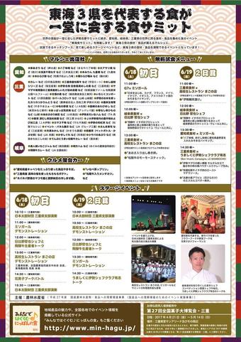 チラシ(裏)の内容を表示