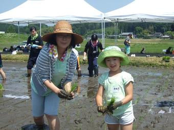 手足がどろんこになっても気持ちよく田植えを楽しみましたの内容を表示