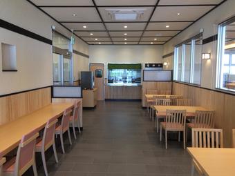 内観 食事コーナーの内容を表示