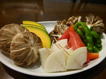 県産タマネギなどの焼き野菜（一例）の内容を表示