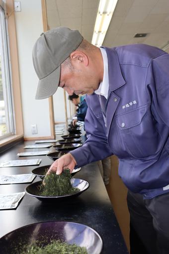 茶葉の出来を確認の内容を表示