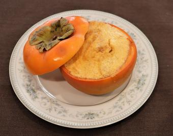 柿の皮まで食べられるチーズケーキの内容を表示
