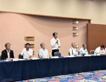 意見交換での磯村政弘会長の内容を表示