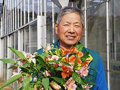 JA土浦 花き部会 茨城県花き園芸協会 会長 久家 源一さん