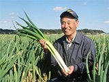 平山さんの水田ねぎ