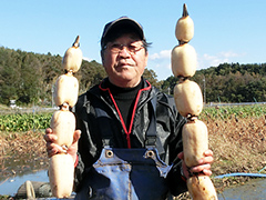 JA土浦 蓮根本部会 本部会長 江後田 実さん