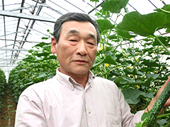 JAなめがたしおさい 麻生地区ハウス部会 部会長 門井さん