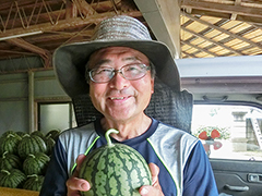 JA常総ひかり千代川地区すいか部会 副部会長 中里さん