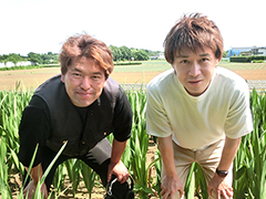 JA水郷つくばグラジオラス共選部会 小松崎さん　田中さん