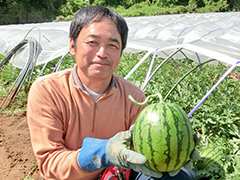 JA常総ひかり千代川地区すいか部会 羽賀さん