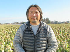 JA北つくば 結城園芸部会秋冬白菜部 部長 大嶋さん
