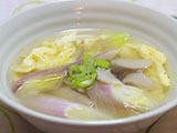 赤ねぎ玉子スープ