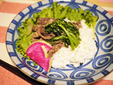春菊の香り牛丼