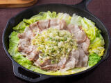 白菜と豚肉とねぎだれのフライパン蒸し