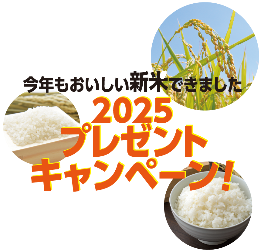 今年もおいしい新米できました。2025プレゼントキャンペーン