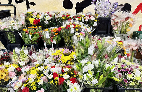 花卉売り場の様子