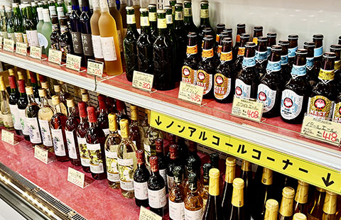 酒類の売り場