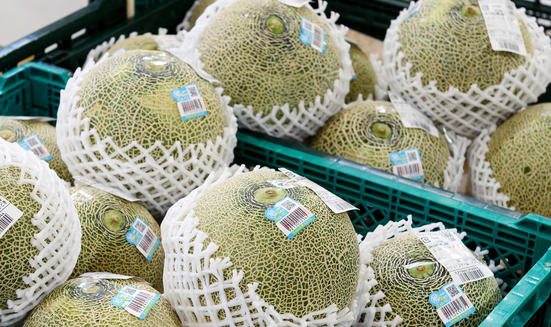 直売所で販売されていメロン