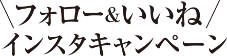 フォロー&いいね インスタキャンペーン