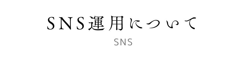 SNS運用について