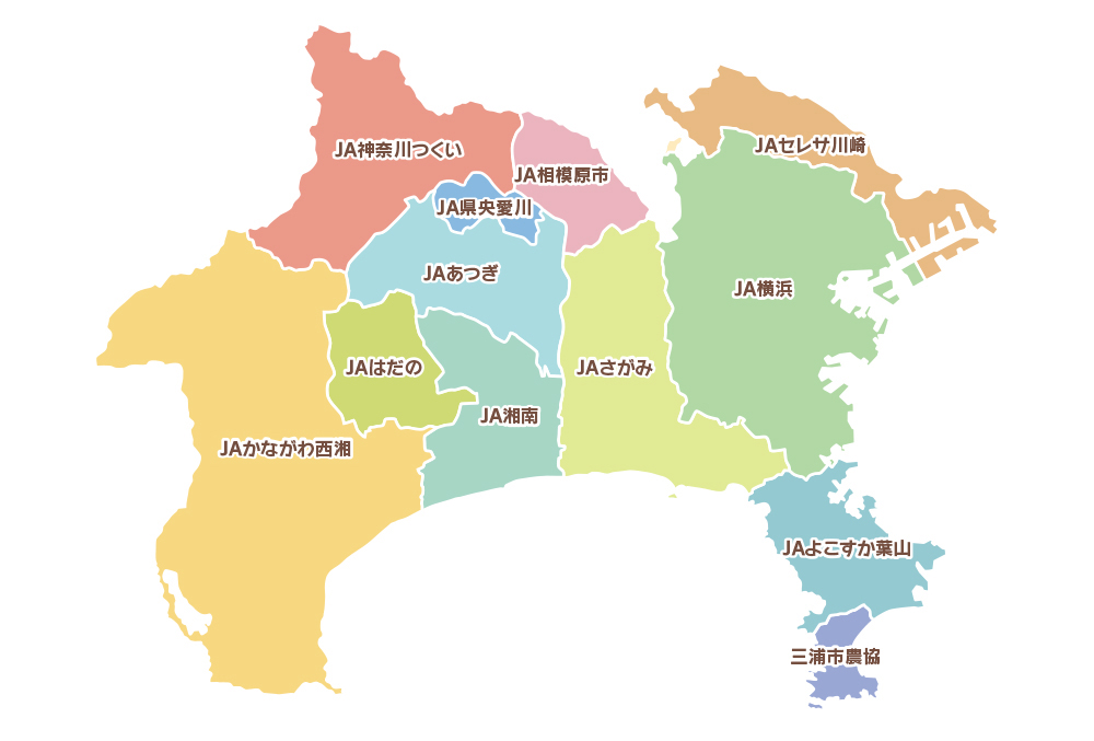 神奈川県の地図