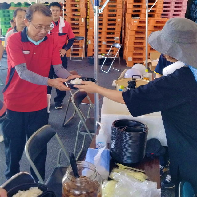 炊き出しごはんの配布の内容を表示