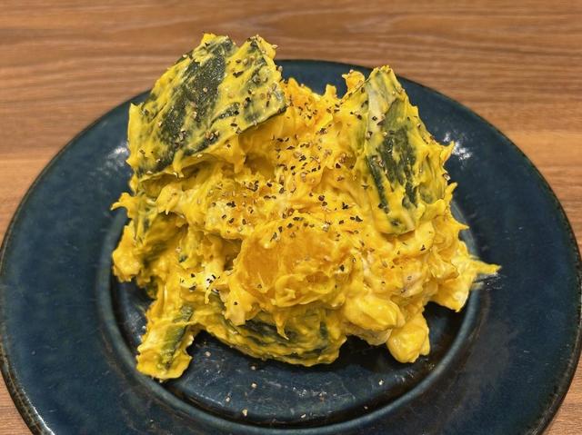 メニュー例:かぼちゃのクリームチーズサラダ(ビュッフェにて提供)の内容を表示