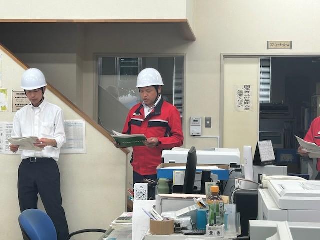 製造保安責任者（全農LPガス課長）による訓練総括の様子の内容を表示