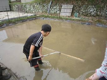 最後に田面を均平に仕上げましたの内容を表示