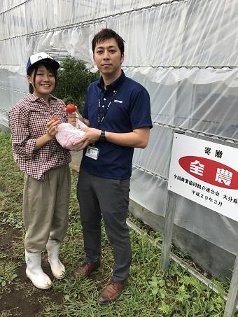 全農寄贈ハウスで出来たトマト(カンパリ&あや姫)を頂きました!の内容を表示