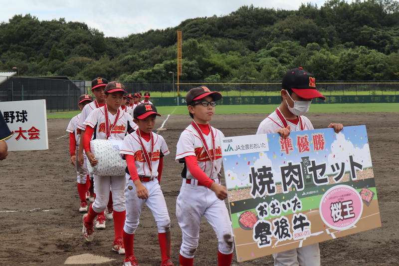 惜しくも準優勝の松岡少年野球クラブの内容を表示