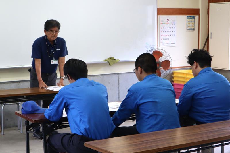 ◆安全作業について学ぶ生徒たちの内容を表示