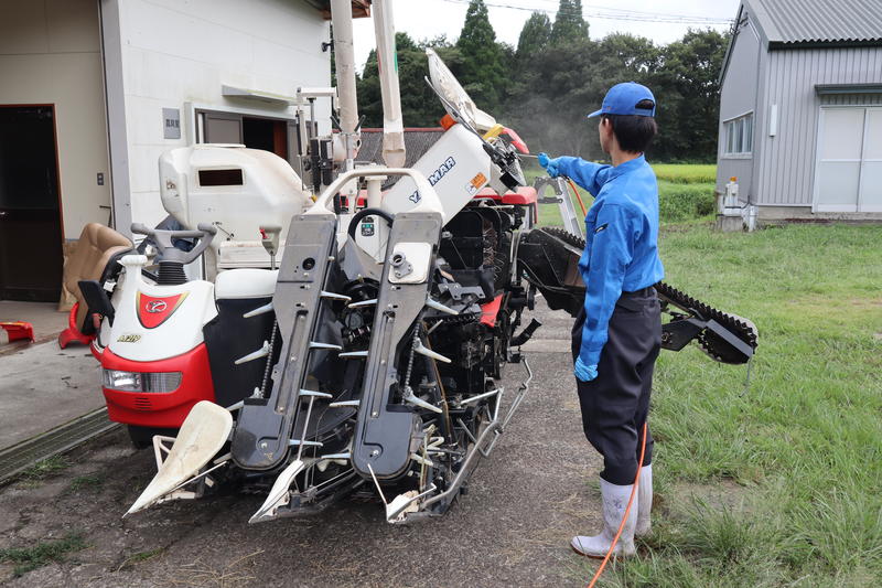 ◆コンバインの清掃作業を体験の内容を表示