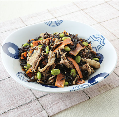 豚肉とひじきの炒め物