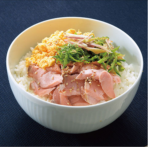 鮭の三色丼
