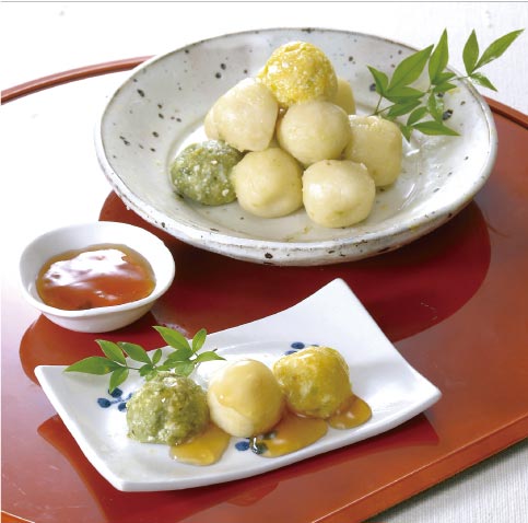 豆腐のお月見だんご