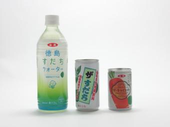 （イメージ）徳島県産飲料の内容を表示