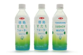 （イメージ）徳島県産すだち飲料「徳島すだちウォーター」の内容を表示