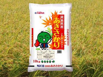 徳島県産米あきさかり（10kg袋）の内容を表示