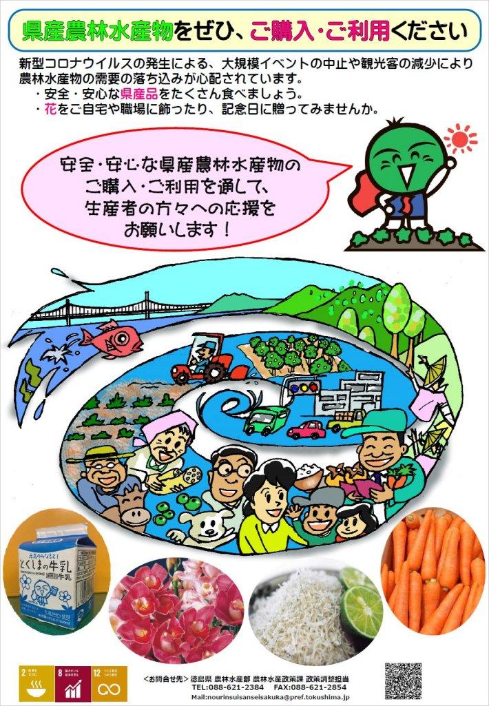 徳島県PRチラシの内容を表示