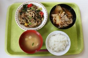 （メニューの一例）徳島県産野菜で、バランスの良い食事を。の内容を表示