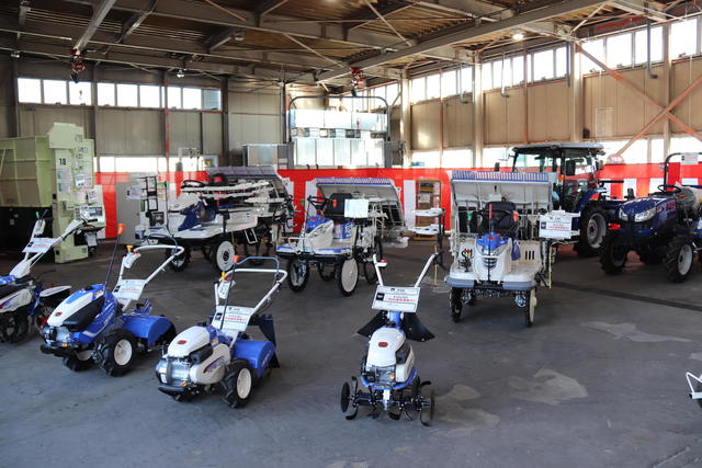 田植機、管理機などの内容を表示